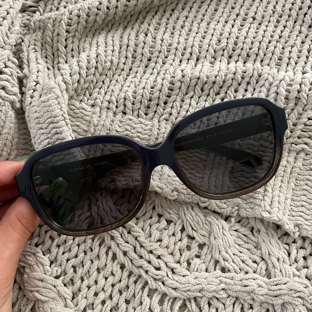 Coach Navy Sand Sunglasses - Picture 7 of 7
